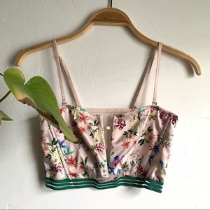 Victoria Secret mesh silk crop top